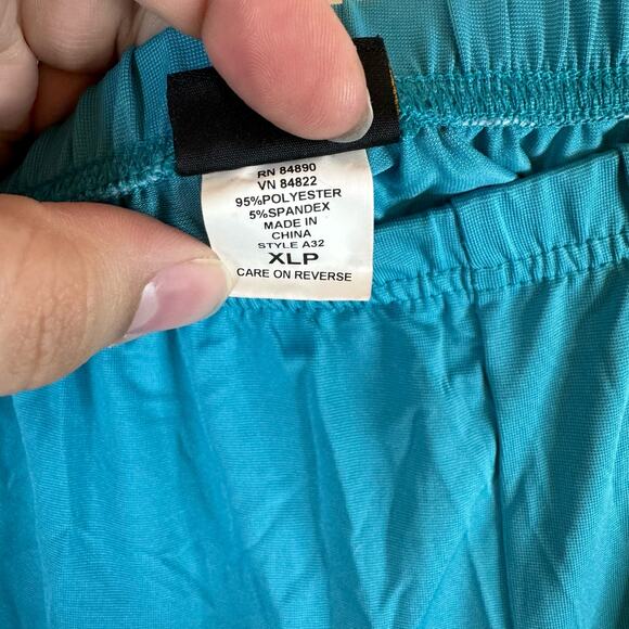 Vintage Salon Studio Blue Elastic Waist Band Wide Leg Pull On Pants Size XLP - Picture 5 of 6